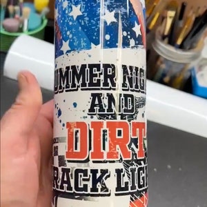 Summer Nights And Dirt Track Lights Tumbler