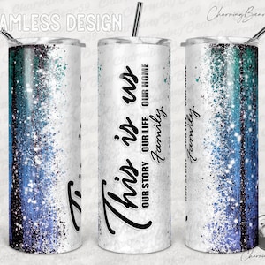 Holzmaserung, Familie Definition Zitat, das sind wir Becher, Rahmen Fotorahmen Becher Png Sublimation 20 Unzen dünn, nahtlos konisch gerade