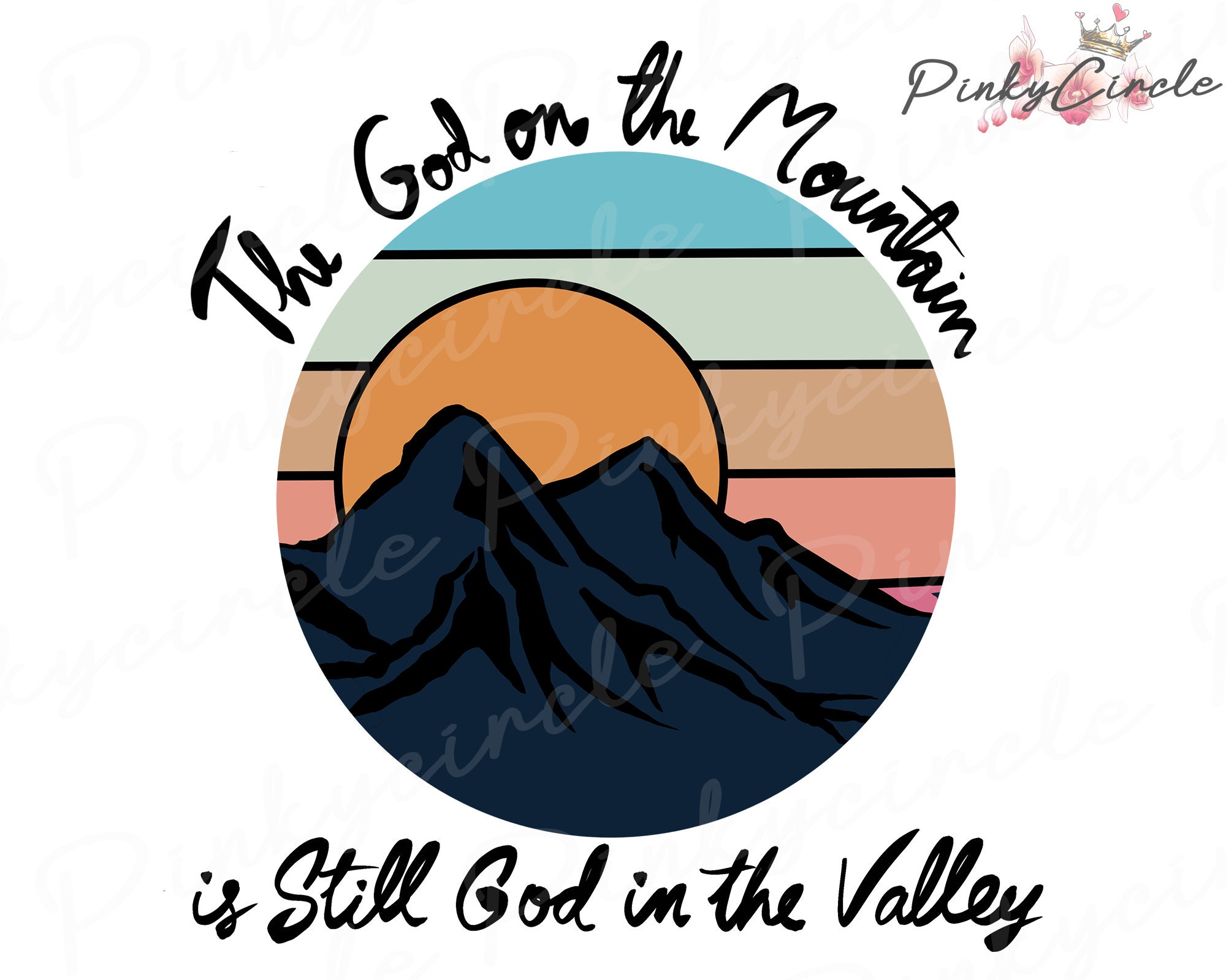 Christian Label, Faith Sticker, Scripture Label, Bible Stickers, Religious  Decal, Mountain Sticker, the God on the Mountain Label, Vinyl 