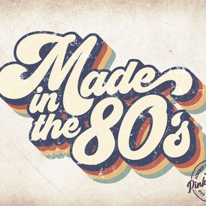 Hergestellt in den 80er Jahren Retro, hergestellt in den 80er Jahren Sublimation PNG, Retro Sublimation Designs, Sublimation PNG, 80er Jahre T-Shirt-Design, Hergestellt in den 80er Jahren Sublimation PNG