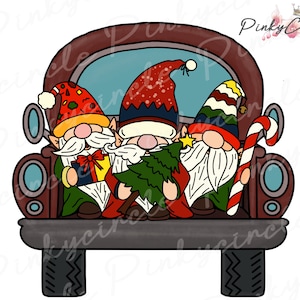 Gnomo di Natale PNG, Gnomi di Babbo Natale rossi di Buon Natale PNG, Gnomi scandinavi, Download di sublimazione dell'albero di Natale