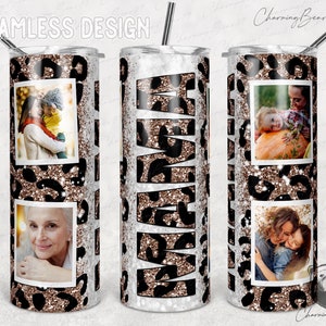 Mom Tumbler PNG, Mama Tumbler, Mom Mode, Photo Frame, Digital Design Full Tumbler Wrap, 20oz Skinny Tapered & Straight Tumbler Sublimation