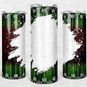 Football field tumbler Leather Tumbler, Football Mom Tumbler Sublimation Design, 20 oz Skinny Wrap Seamless Designs Template PNG