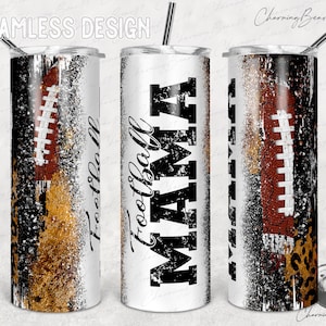 20oz Skinny Tumbler Football Mama Tumbler, Sport Tumbler, Football Tumbler Wrap, Football Tumbler Design, Photo Tumbler Design, Football Png