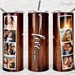 Love You More Tumbler Pink Glitter Wood Grain Tumbler
