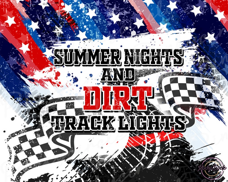 Summer Nights And Dirt Track Lights Tumbler