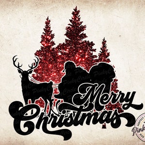 Joyeux Noël à paillettes, Joyeux Noël vintage PNG à sublimation, téléchargements style années 70 Joyeux Noël à télécharger, sapin de Noël