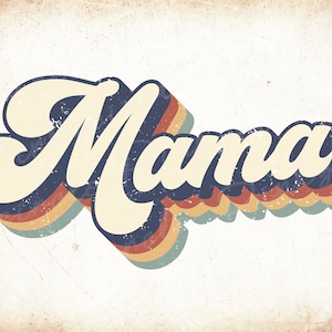 Retro Mama Png, Mama Sublimation, Sublimation Download, Mom Png, Mom ...