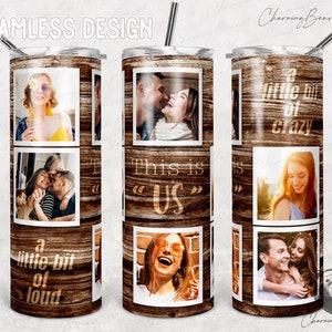 Dies ist uns ein bisschen verrückt, dies ist US-Bilderrahmen, Menschen leben Familie, Familienfoto Becher, Rahmen Fotorahmen Tumbler Sublimation