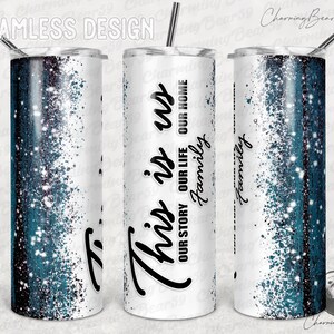 Holzmaserung, Familie Definition Zitat, das sind wir Becher, Rahmen Fotorahmen Becher Png Sublimation 20 Unzen dünn, nahtlos konisch gerade