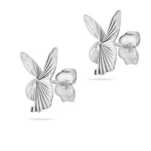 Playboy Stud Earrings Sterling Silver 925 Bunny Studs Minimalist Style Jewelry Rabbit Earrings Unisex Gift Present