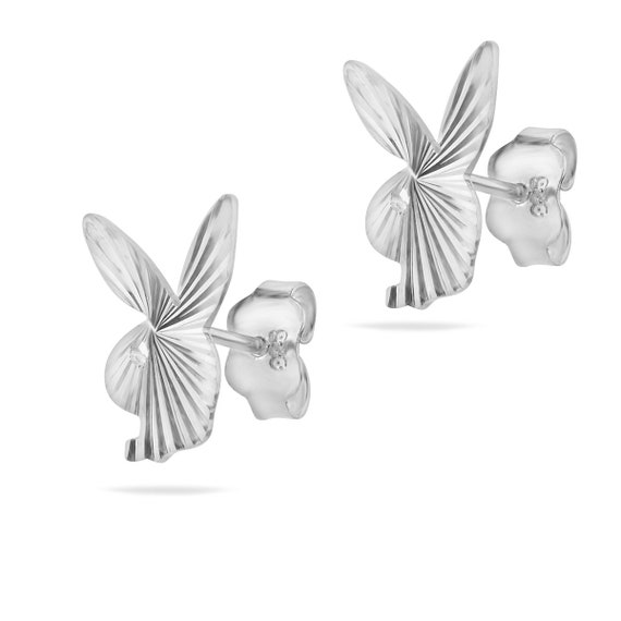 Playboy Stud Earrings Sterling Silver 925 Bunny Studs Minimalist Style Jewelry Rabbit Earrings Unisex Gift Present Etsy UK