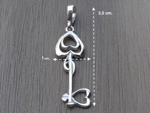 Heart IN KEY Pendant Silver925 Sterling Silver .925 Heart With Key