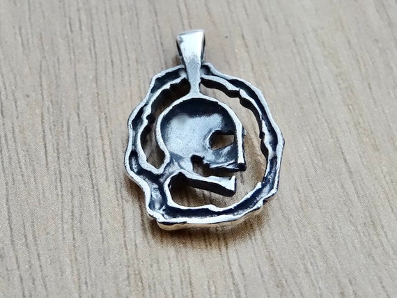 Eliz Pure Solid.925 Sterling Silber Schädel Skelett Nosfurato