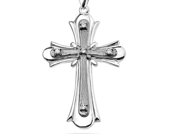 Collana a croce per bambini in argento Sterling per la Prima Comunione all'ingrosso per il tuo negozio