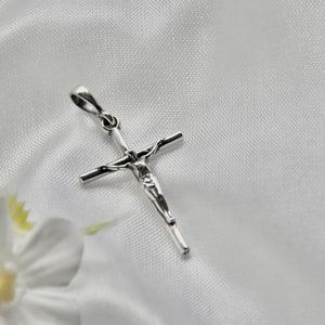 Cross Sterling Silver 925 Crucifix Jesus Christ Pendant - Etsy