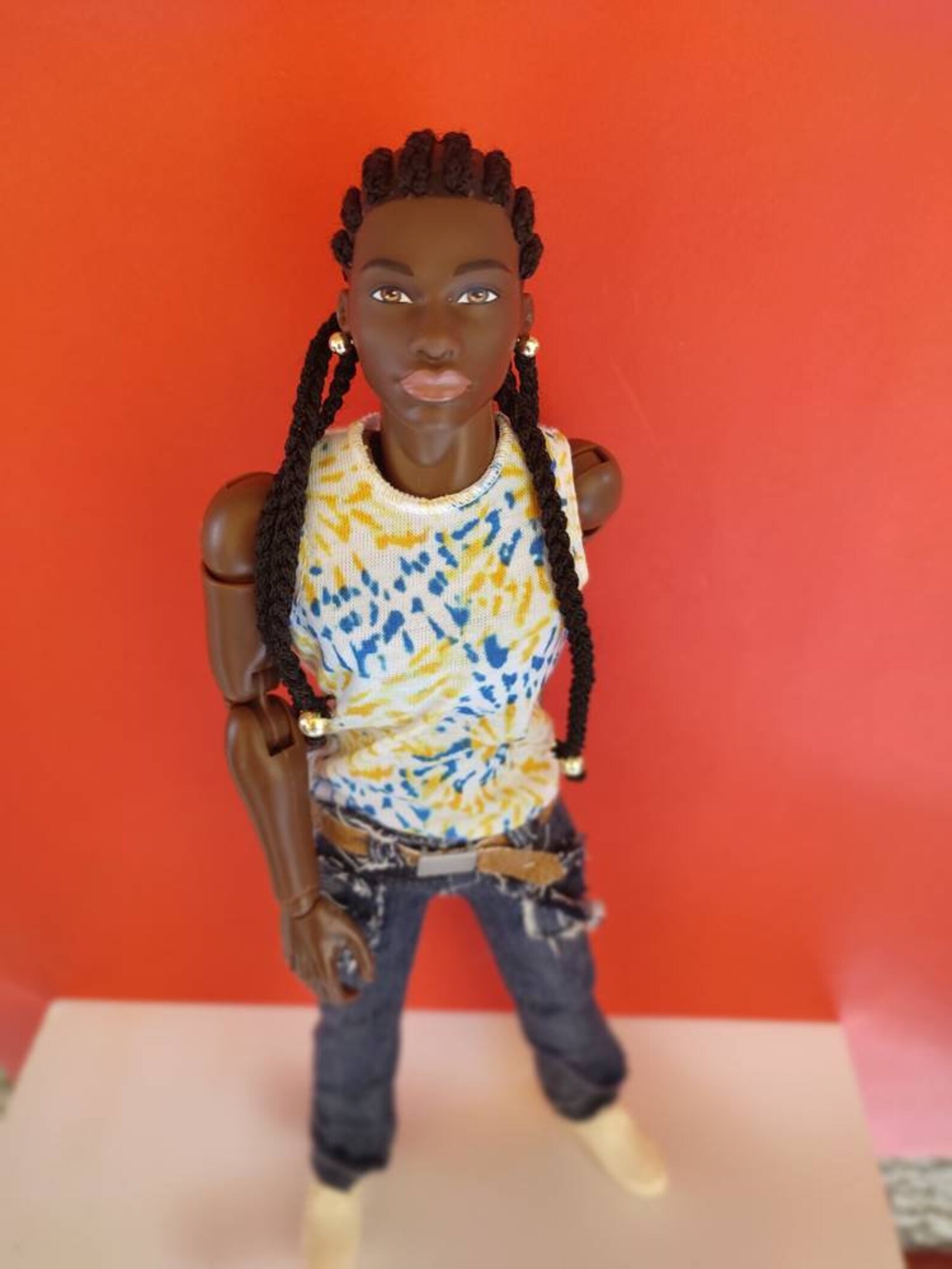 AfroAmerican Ken Fashionistas OOAK Doll with Dreadlocks Etsy