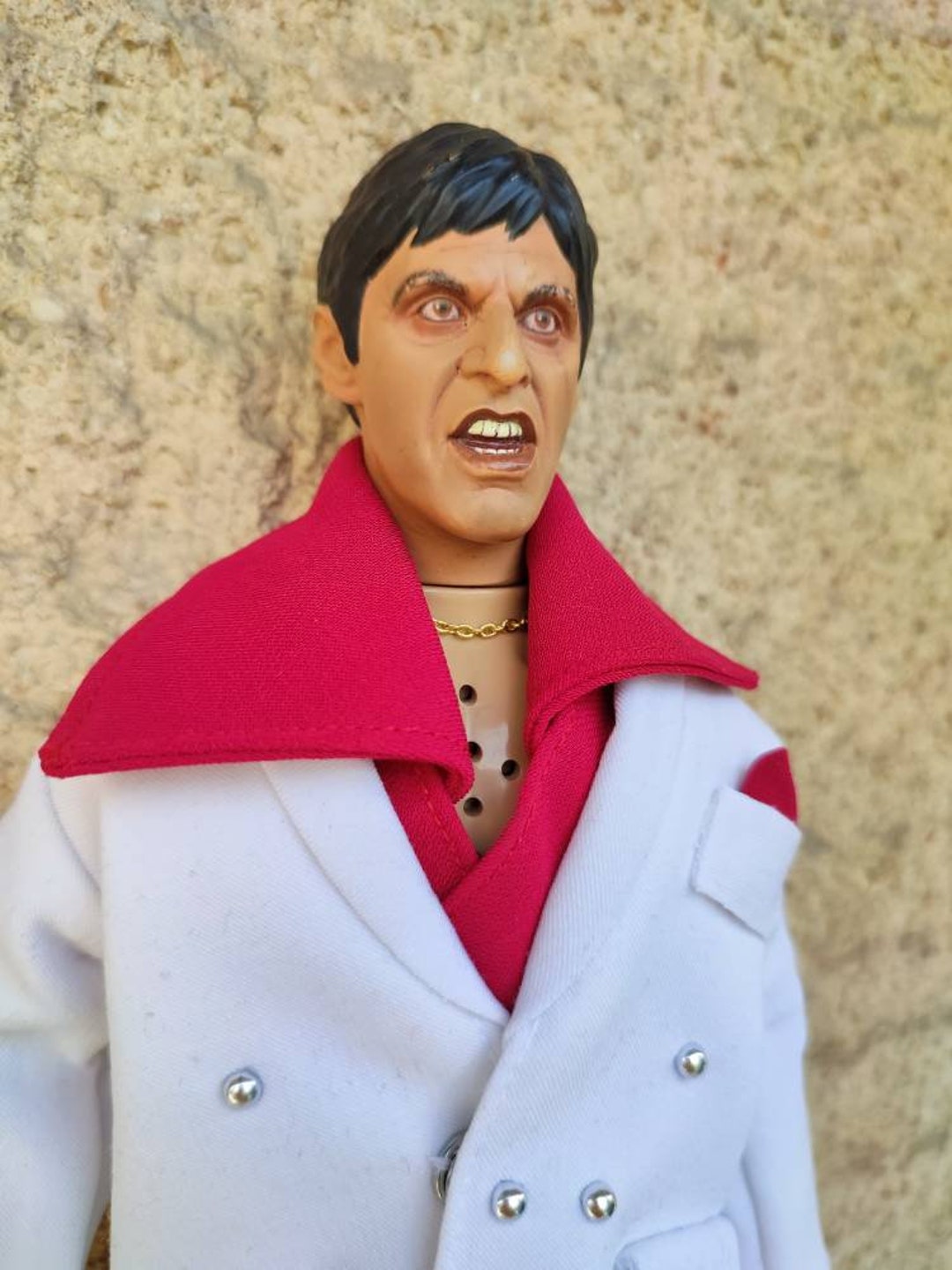 Tony Montana Fully Articulated Action Figure From Scarface