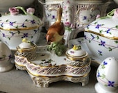 Vintage Herend Rothschild Birds - Inkwell