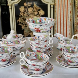 Antique Minton Chinoiserie Tea service