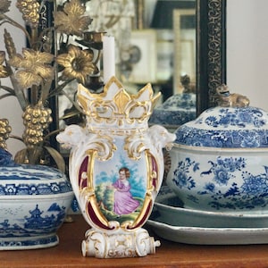 Beautiful Antique Old Paris - Porcelaine de Paris - Vase ca 1860-1880