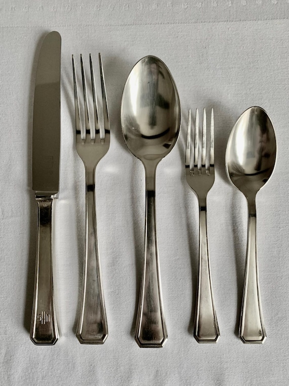 Beautiful Antique Belgium Silver Plated Bruno Wiskemann Cutlery