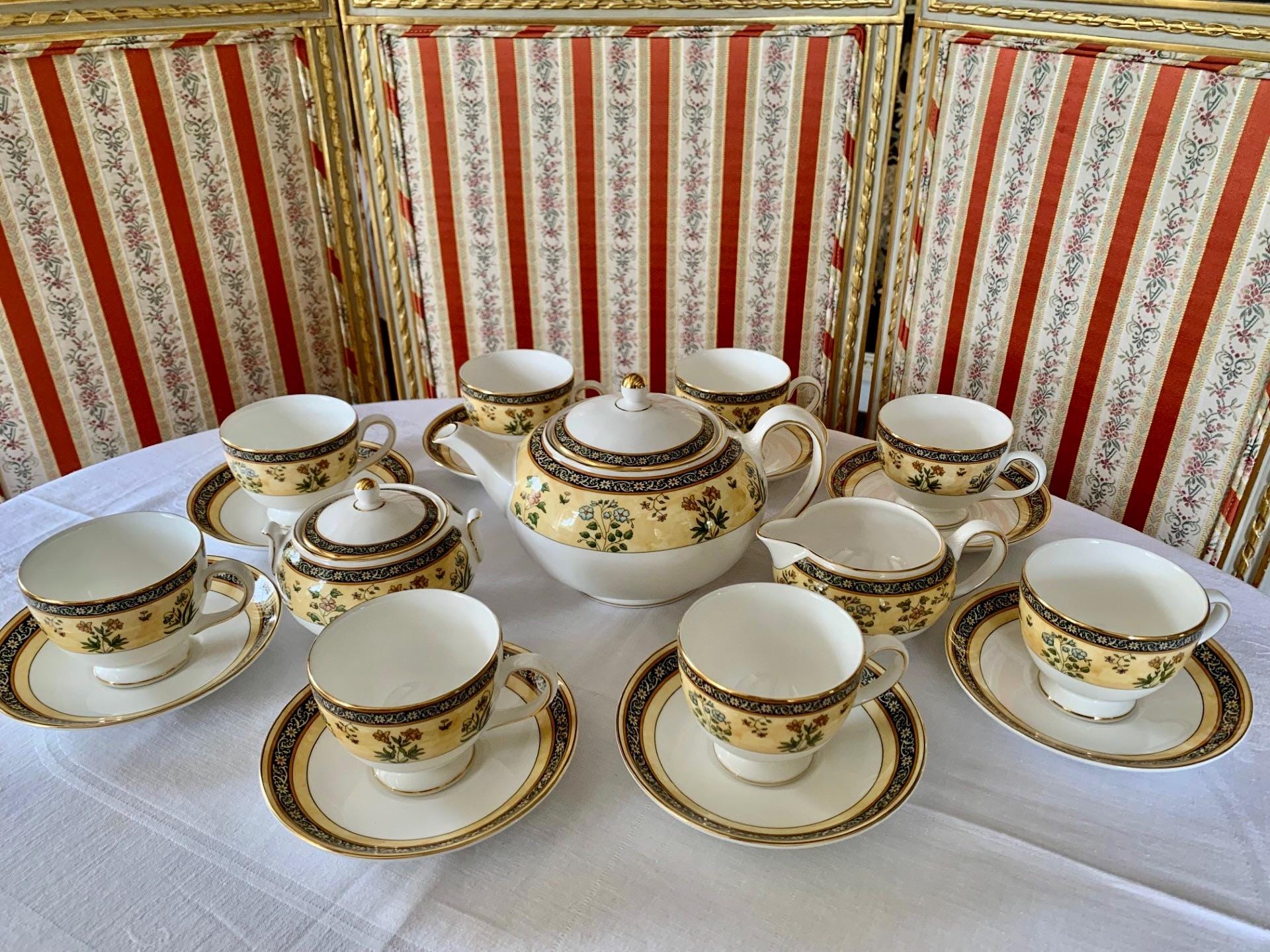 英国製   BOKHARA  ボウル & ソーサー 3セット Wedgwood bokhara - Etsy 日本