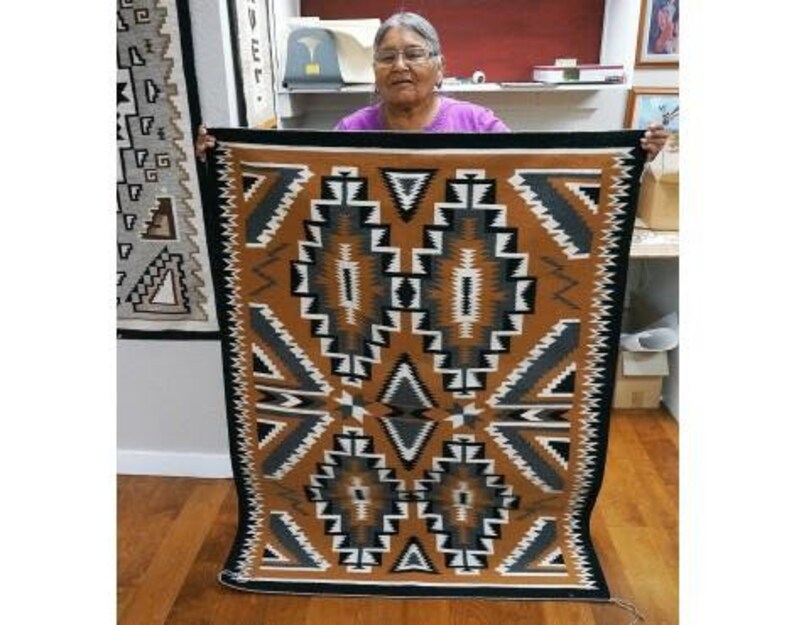 Marrita Gould 59 In X 43 In Teec Nos Pos Rug Navajo Handwoven