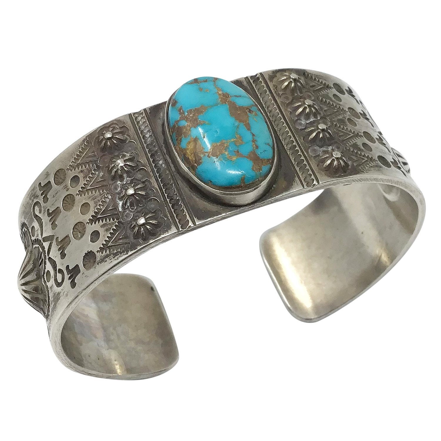 アクセサリー Edison Sandy Smith* Turquoise Bangle Edison Sandy Smith, Bracelet, Royal Blue Royston Turquoise, Navajo