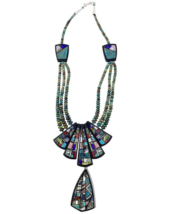 The Most Talented Santo Domingo Inlay Artist Necklace The Most Talented Santo Domingo Inlay Artist Necklace