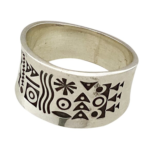 Norbert Peshlakai Ring the River Divides Stamping Navajo - Etsy