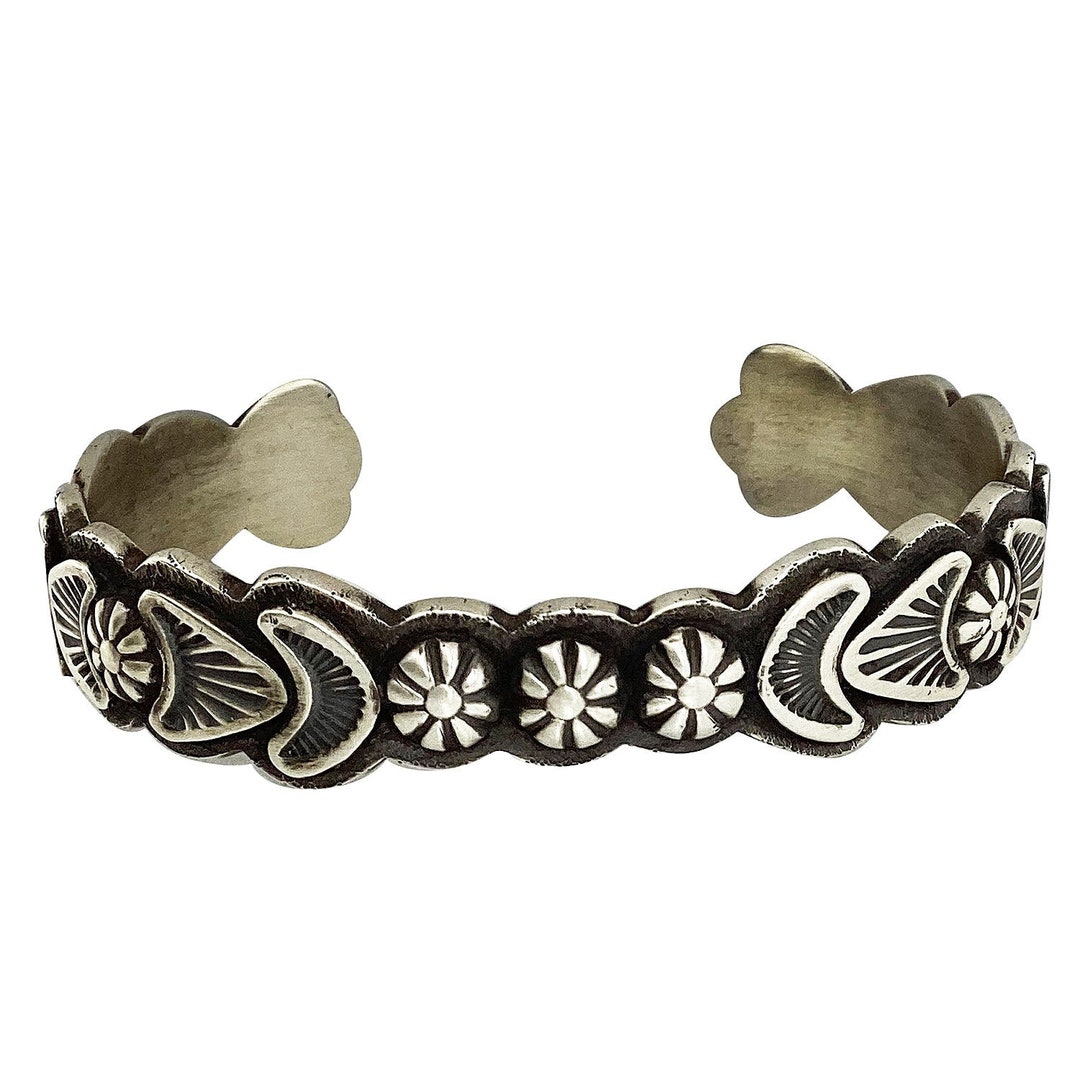 Astounding Native American Jewelry Navajo Sterling Silver Checker Board Aaron Anderson Bracelet Astounding Native American Jewelry Navajo Sterling Silver Checker Board Aaron Anderson Bracelet