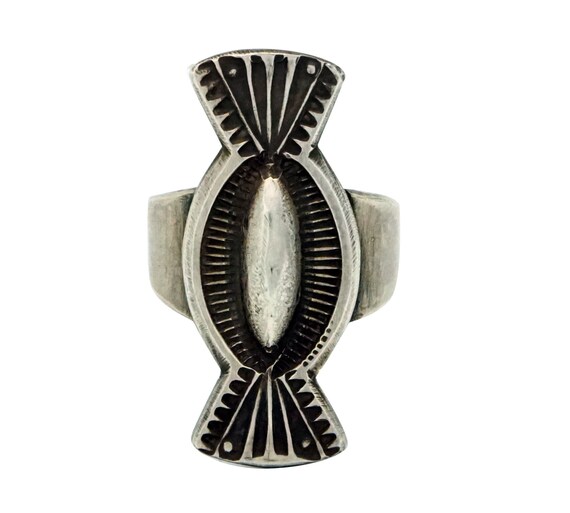 Edison Sandy Smith Ring Bow Tie Design Stamping Silver - Etsy