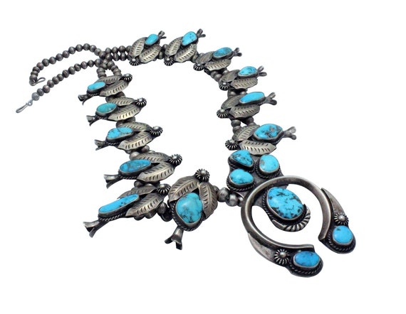 Marv Pinto Vintage Native American Navajo Buffalo Sterling Silver Necklace Old Marv Pinto Vintage Native American Navajo Buffalo Sterling Silver Necklace Old
