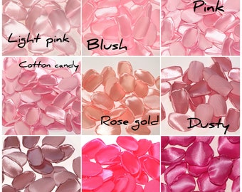 Pink rose petals, Wedding decoration, Flower girl petals, Rose gold, blush aisle runners, Birthday party decoration