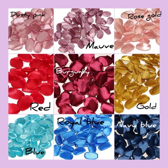 Wedding rose petals, Mauve, Rose Gold, Red, Burgundy, Gold, Royal, Navy Blue, Flower girl basket, Bridal, Baby shower decor
