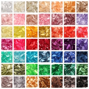 50+ Colors rose petals, Weddings aisle centerpieces, Flower girl petals, confetti for romantic night, Mix & Match