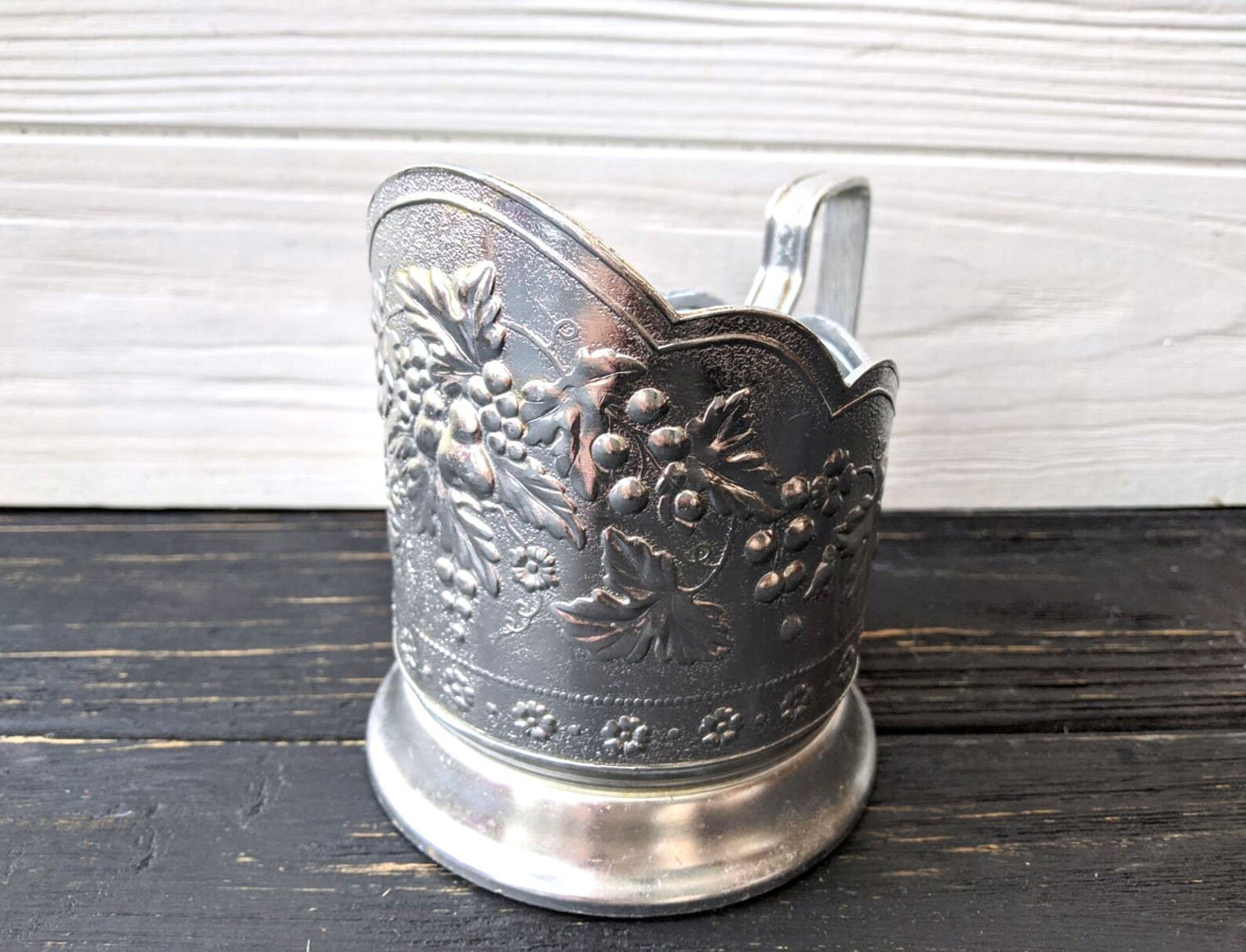 Vintage tea glass holder Metal glass holder Tea party Etsy