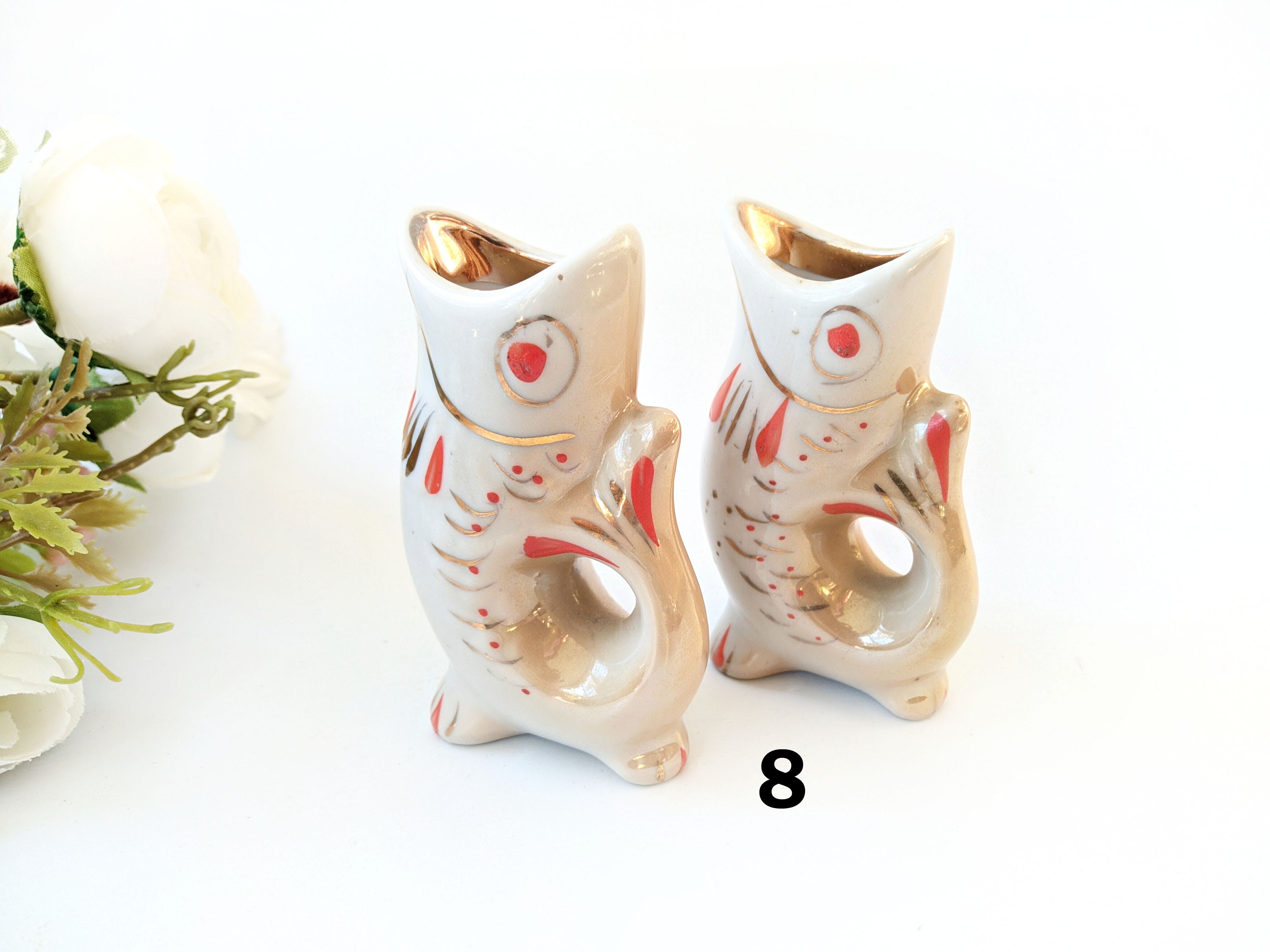 Ceramic Fish Eyeglass Holders (set of 6)
