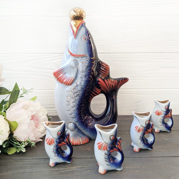 Fish Decanter Etsy