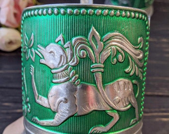 Vintage houders voor groene thee, oude podstakannik, set van 2, retro houders voor theeglas, keukeninrichting