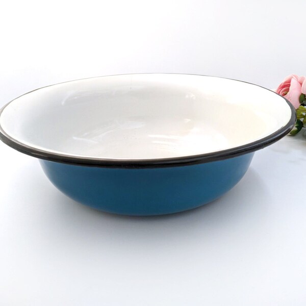 Pastel Blue Enamel Bowl
