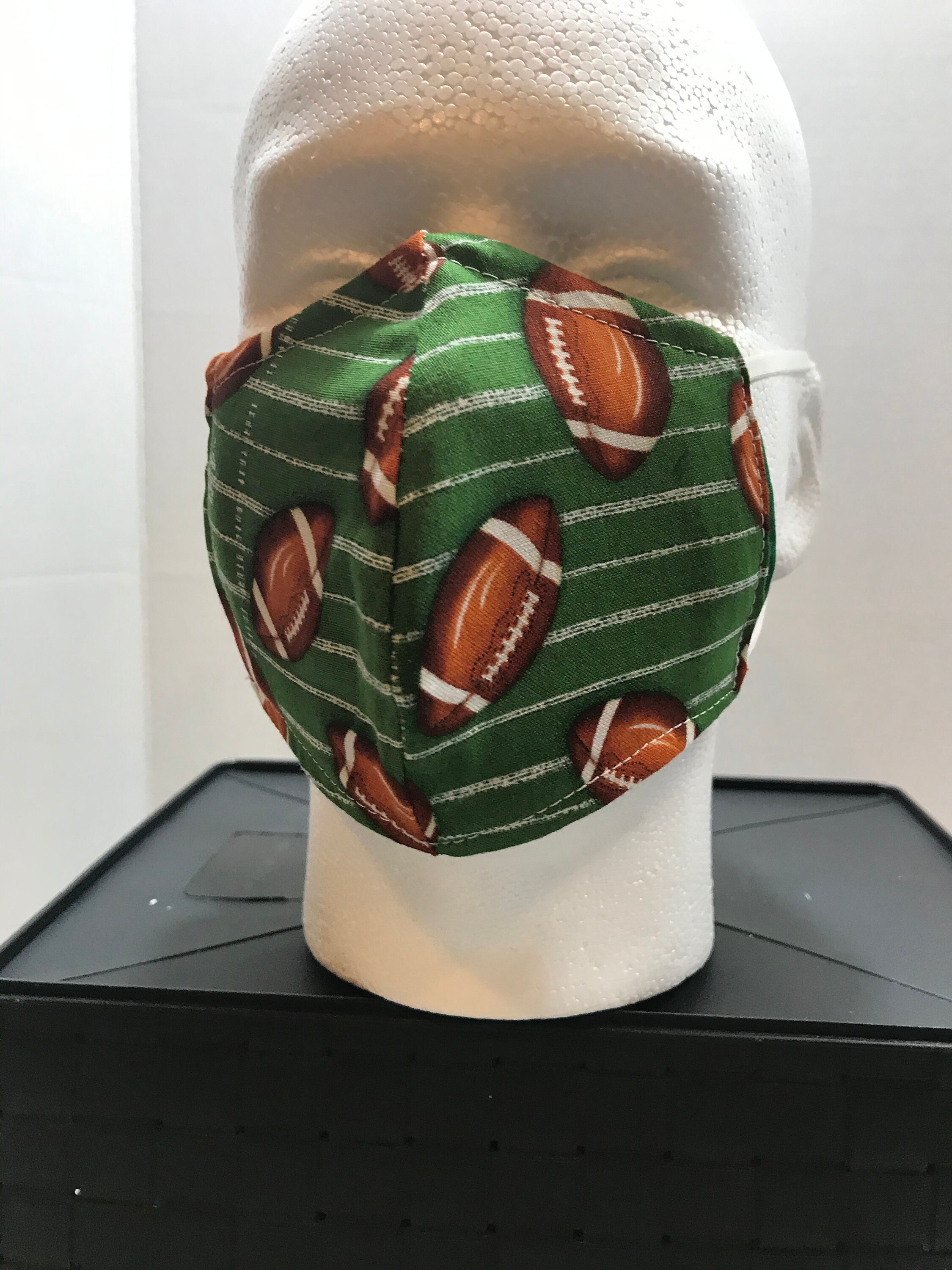 Football Face Masks Reusable Washable Face Masks 3 Layer Etsy
