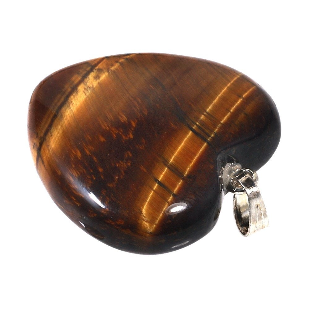 Tiger Eye Heart Pendant | GHP07