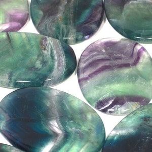 Rainbow Fluorite Palm Stone ~70x50mm | PS17