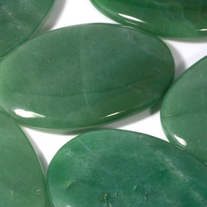 Green Aventurine Palm Stone ~70x50mm | PS06