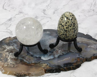 Standard Egg and Sphere Stand - Black | EX13