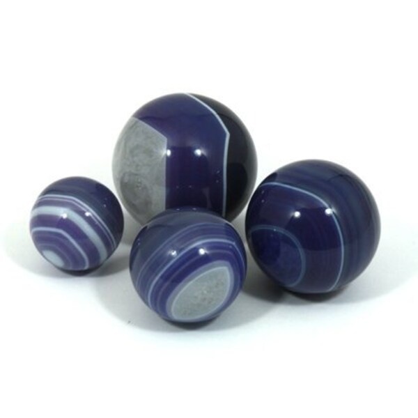 Banded Agate Sphere ~Purple | SAGV