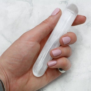 Seleniet Kristal Massage Wand ~130 x 30mm | WSE04