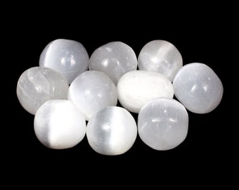 Selenite Tumble Stone (20-25mm) | T065